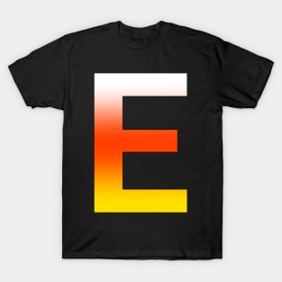 Fire Letter E T-Shirt